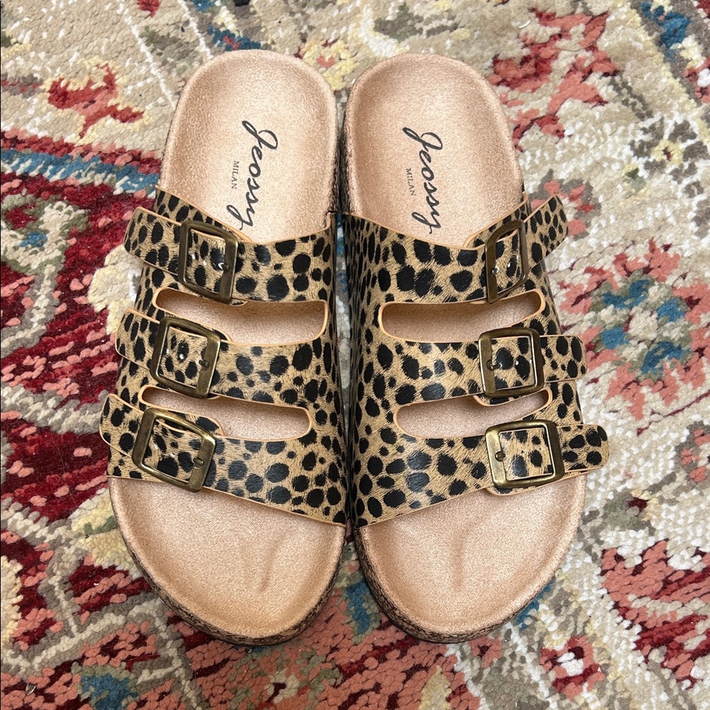 Leopard Print Sandals